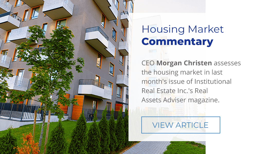 Housing Market Commentary Featured in Real Assets Adviser Magazine